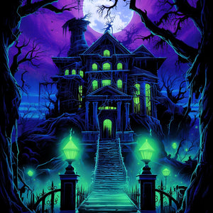 Haunted house painting with Diamond