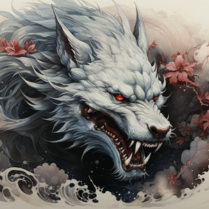 Dragon Painting by Diamonds