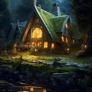 Fantacy House of Hobbit Diamond Painting