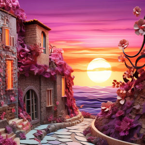 sun shine street Diamond paintings