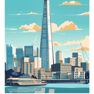 London River view diamond painting