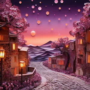 Beautiful street diamond painting
