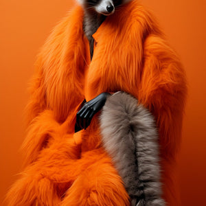 Raccoon in coat Diamond Painting