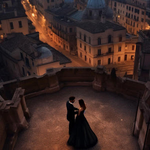 Rome Couple Dance Painting with Diamond