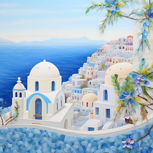 Blue Island Diamond Paintings
