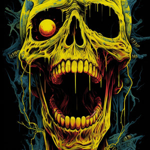 Skull Art Painting by Diamond