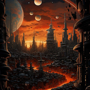 Sunsets on the City of Fire paint with Diamond