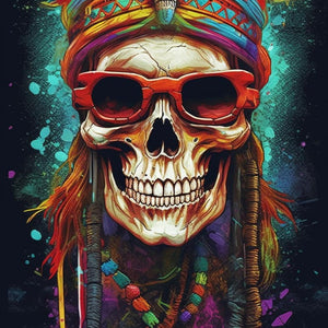 skull painting by Diamond