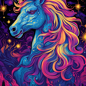 Unicorn painting by Diamond