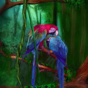 African Parrots Paint by Diamonds