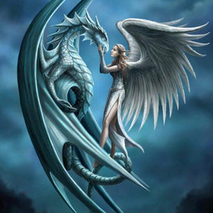 Girl & Dragon Diamond Painting