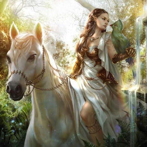 Angel Riding the Horse Diamond Painting