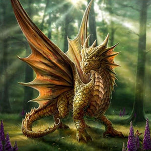 Angry Dragon Paint by Diamonds