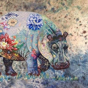 Hippo Paint by Diamonds