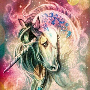 Artistic Unicorn Paint by Diamonds