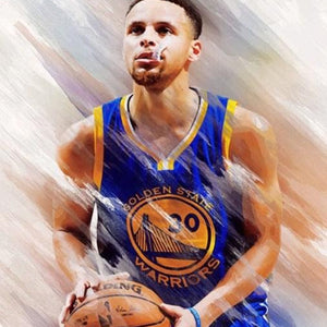 Basket Ball Player Paint by Diamonds