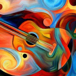 Beautiful Guitar Diamond Painting Kit