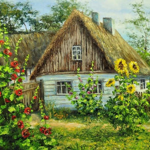 Beautiful Hut Paint by Diamonds