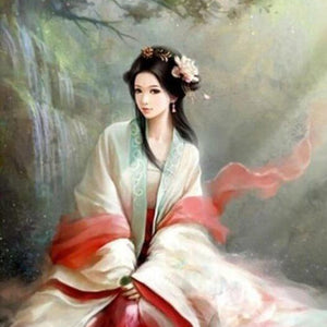 Japanese Lady DIY Painting