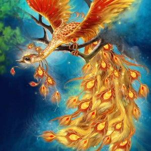 Beautiful Phoenix Paint by Diamonds