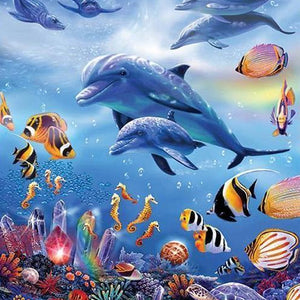 Dolphins 3D Diamond Painting Kit