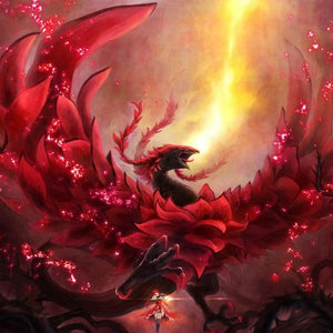 Black Rose Dragon Paint by Diamonds