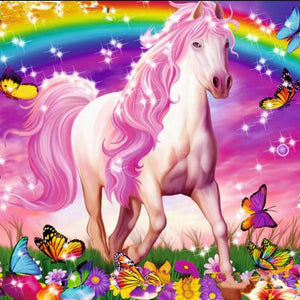 Butterflies & Fantasy Horse Diamond Painting