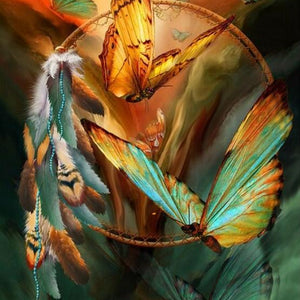 Butterfly Dream Catcher Paint by Diamonds