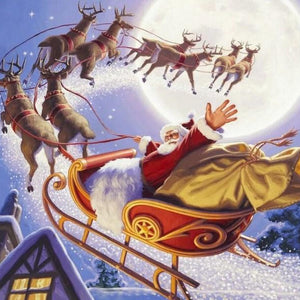 Bye-Bye Santa Claus Paint by Diamonds