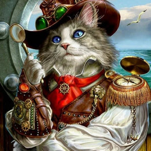 Captain Cat Diamond Painting Kit