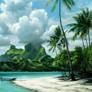 Caribbean Island Paint by Diamonds
