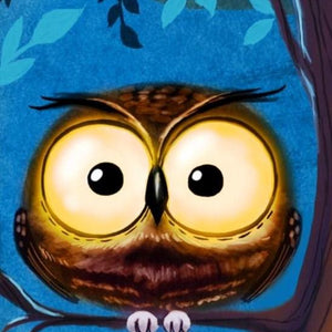 Cartoon Owl with Big Eyes Diamond Painting