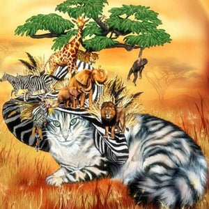 Safari Cat Diamond Painting