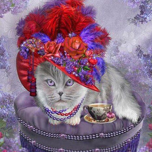 Cat Paint by Diamonds