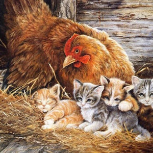 Chicken Full Drill Painting