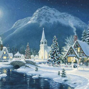 Christmas Village Diamond Painting Kit