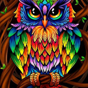 Colorful Owl Diamond Painting Kit