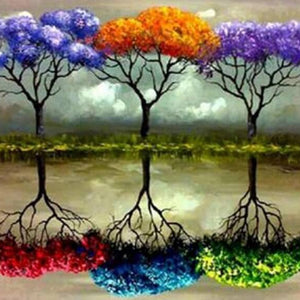 Colorful Trees DIY Painting Kit