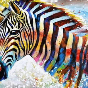Colorful Zebra Diamond Painting Kit