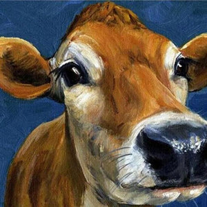 Cow Face Close up Paint by Diamonds