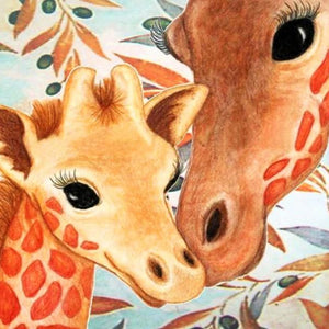 Baby Giraffe & Mother Diamond Painting