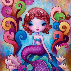 Cute Little Mermaid Diamond Painting Kit