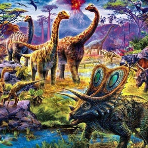 Dinosaurs Diamond Painting Kit