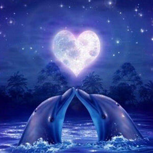 Dolphins Paint by Diamonds