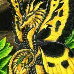 Dragon Butterfly Paint by Diamonds
