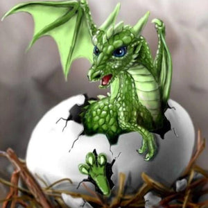 Dragon Hatching Paint by Diamonds