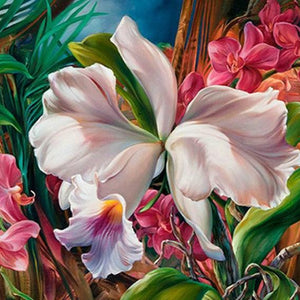 Dreamy Flower Paint by Diamonds