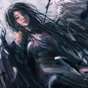 Dying Anime Angel Diamond Painting Kit