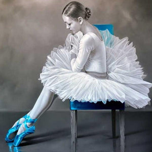 Elegant Ballet Girl Paint by Diamonds