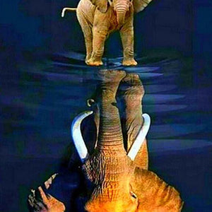 Elephant Baby Dreaming Big Paint by Diamonds